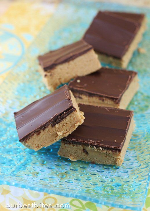 Reese’s Peanut Butter Bars {No Bake!} | Our Best Bites