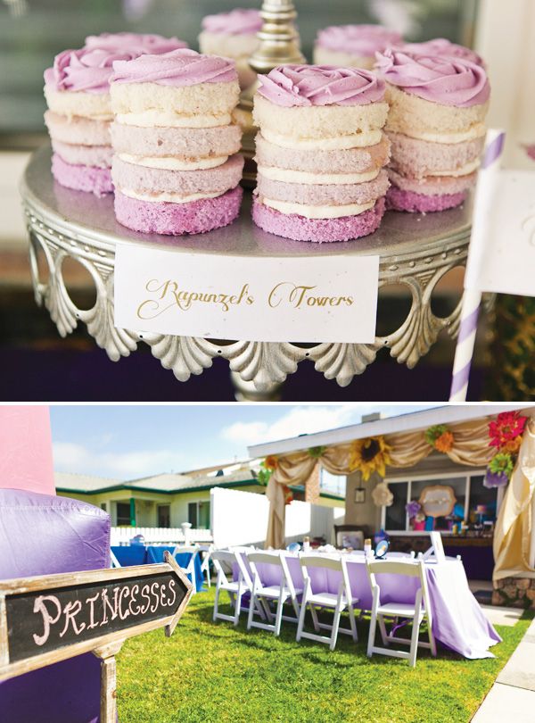Royal Tangled Princess Party {Ombre Purple & Gold}
