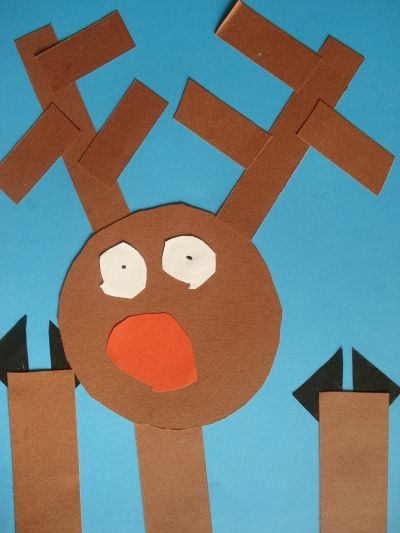 Rudolph at the Window Collage – A fantastic Christmas craft for elementary age c