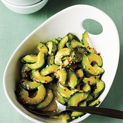 Sesame-miso cucumber salad…I keep all of these ingreds on hand pretty much all