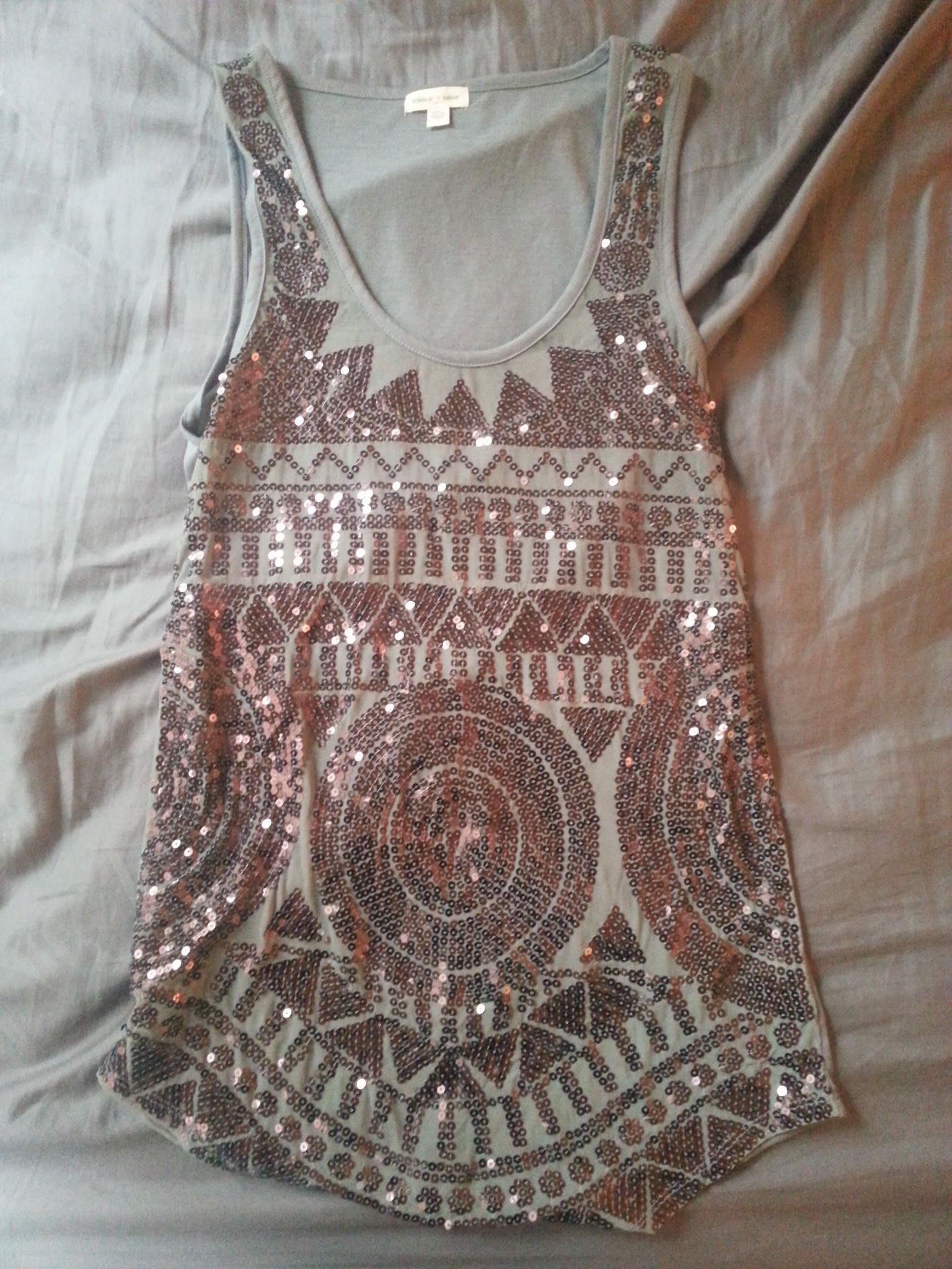 Silence and Noise Sequin Tank