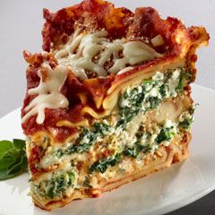 Slow Cooker Spinach Lasagna.