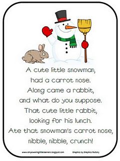 Snowman Poem Freebie