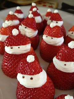 Strawberry Santas!