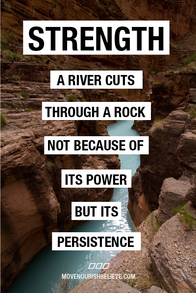 Strength = Persistence. Keep at it! #motivation #exercise #living #health #healt