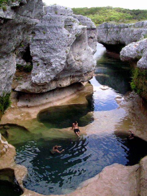 The Narrows. It is in the Texas Hill Country on the Hays/Blanco County line wher