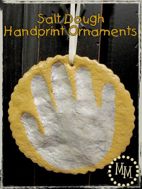 The Scrap Shoppe: Salt Dough Handprint Ornaments