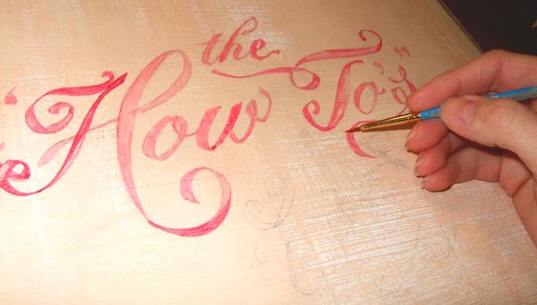 The process of hand lettering – A lovely blog post
