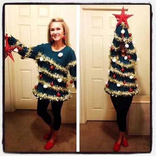 The ultimate outfit for a tacky sweater party