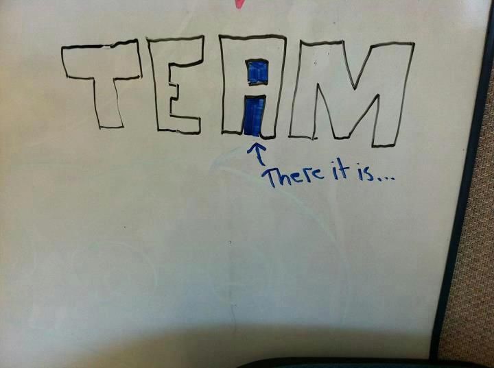 There IS an "I" in Team!