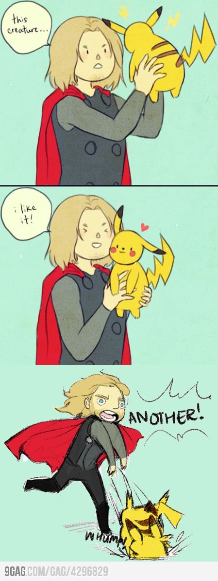 Thor meets Pikachu