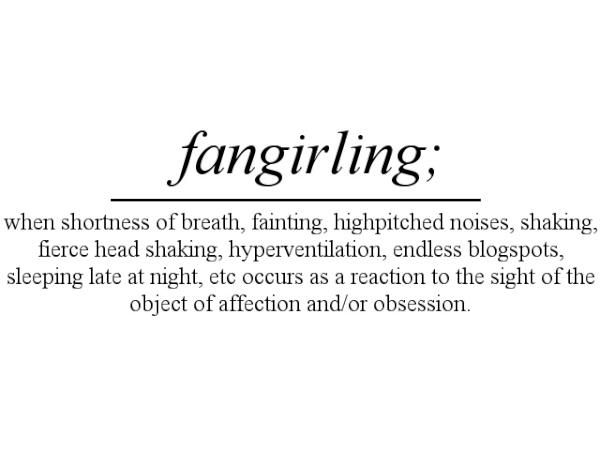 To fangirl