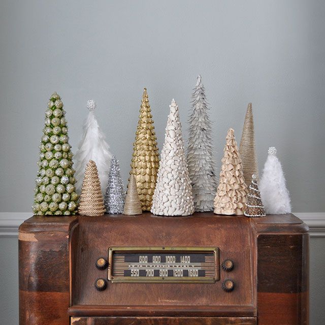 Use a cardboard cereal box (seriously) to create these fun trees.