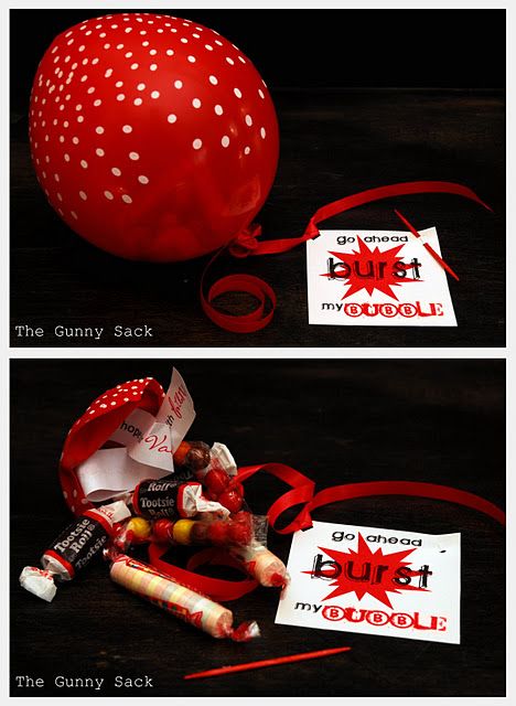Valentine's Day *Gift* – Candy Filled Balloon (tutorial)- This looks like so