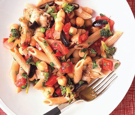 Veggie & Chickpea Ragu: This veggie-packed pasta will leave you full and sat