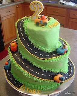 Very Cool Race Car cake.