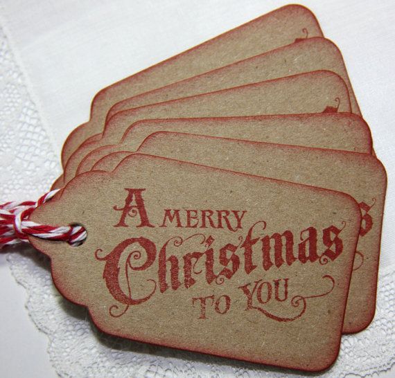 Vintage Christmas gift tags.