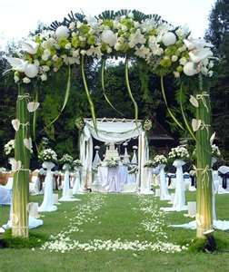 Wedding arch decorations, altar decorations wedding