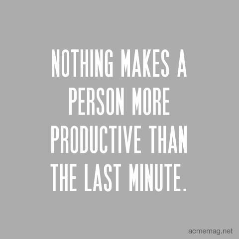 What makes you productive?