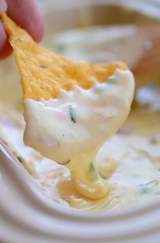 White queso… best chip dip ever.