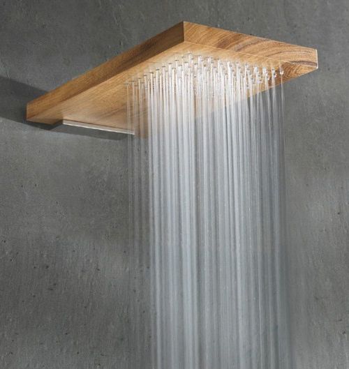 Wood Shower Head by by Mihran Rovelli Manoukian