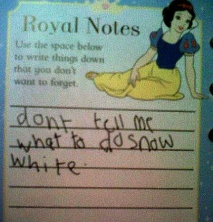 Yeah snow white