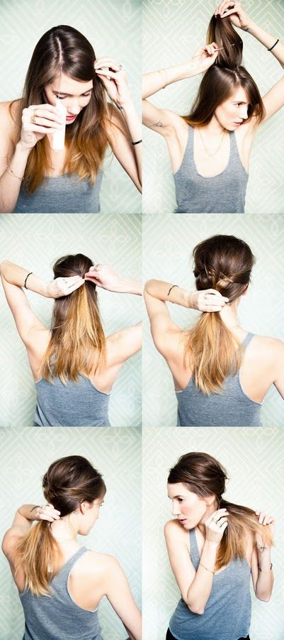 You do not know just how EXCITED I am that messy pony tails are in right now…