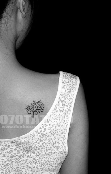 a little tree #tattoo on the back