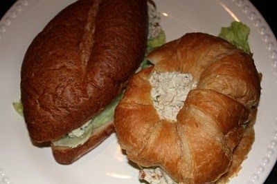 a pinner said: "You've never had chicken salad like this before – Parme