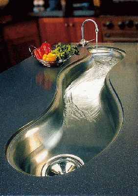 a river sink! can also be filled with ice for parties..cool for kitchen island