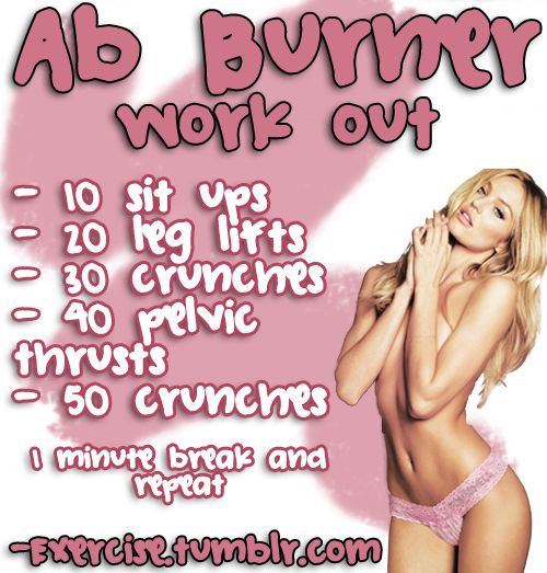 ab burner work out