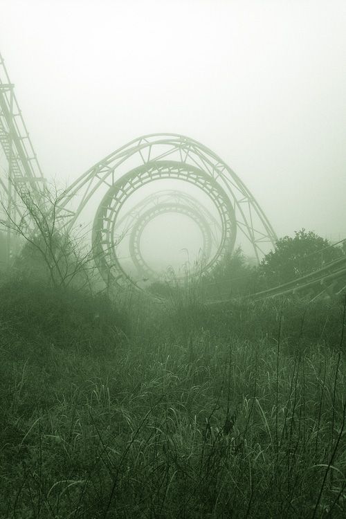 abandoned amusement park