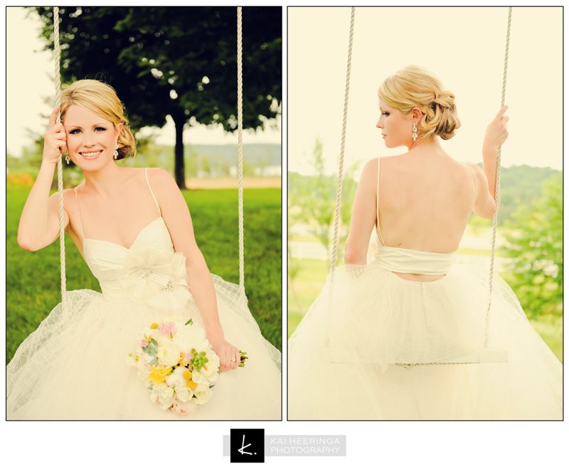 ahhhhh…. bridal pictures on a swing. There’s just something lovely about that.