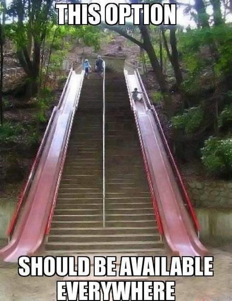 always would take the slide
