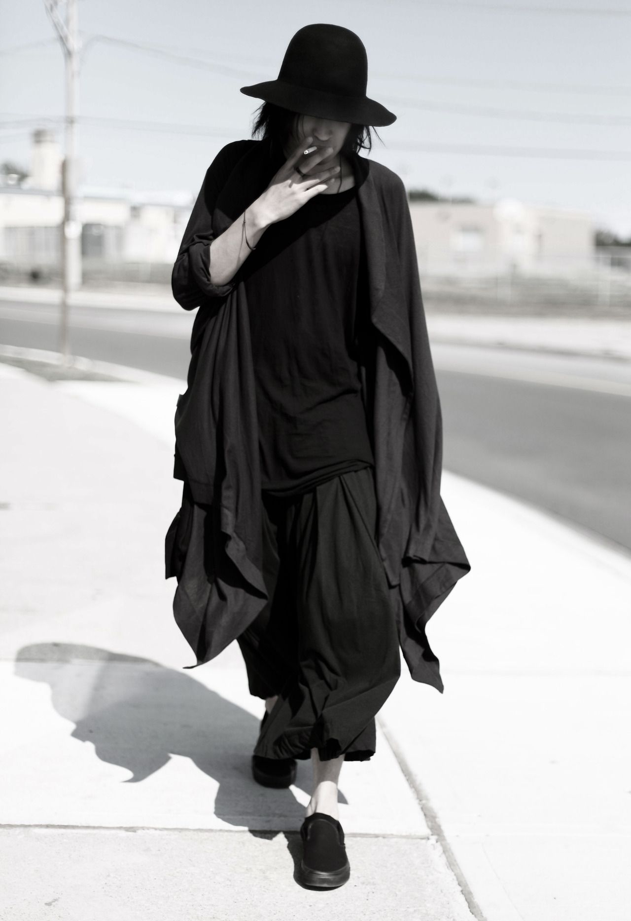 black on black layered mens fashion