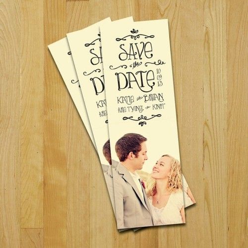 bookmarks idea + wedding idea