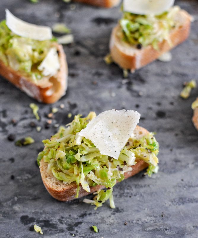 brussels sprouts crostini