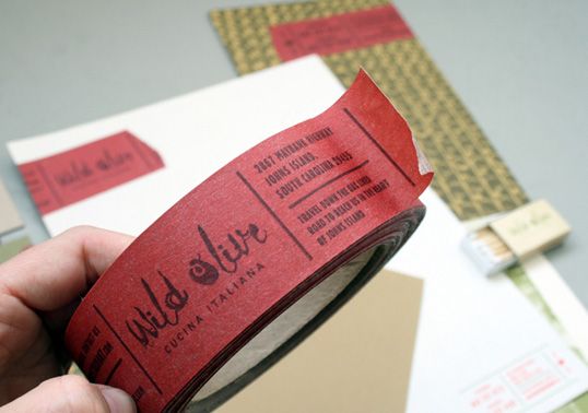 business card tape – stitch design