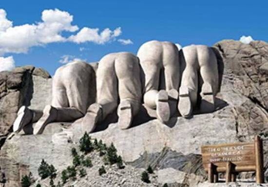 canada's view of mount rushmore