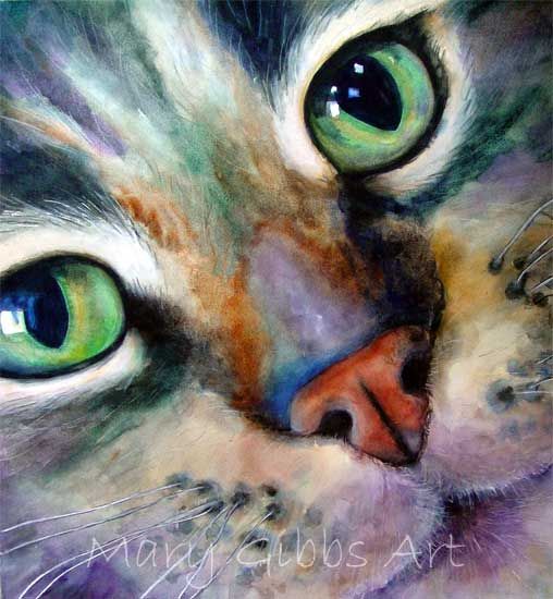 cat watercolor – Mary Gibbs