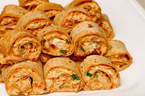 chicken enchilada roll-ups