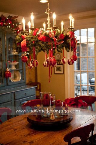 Christmas Chandelier Decorations Ideas