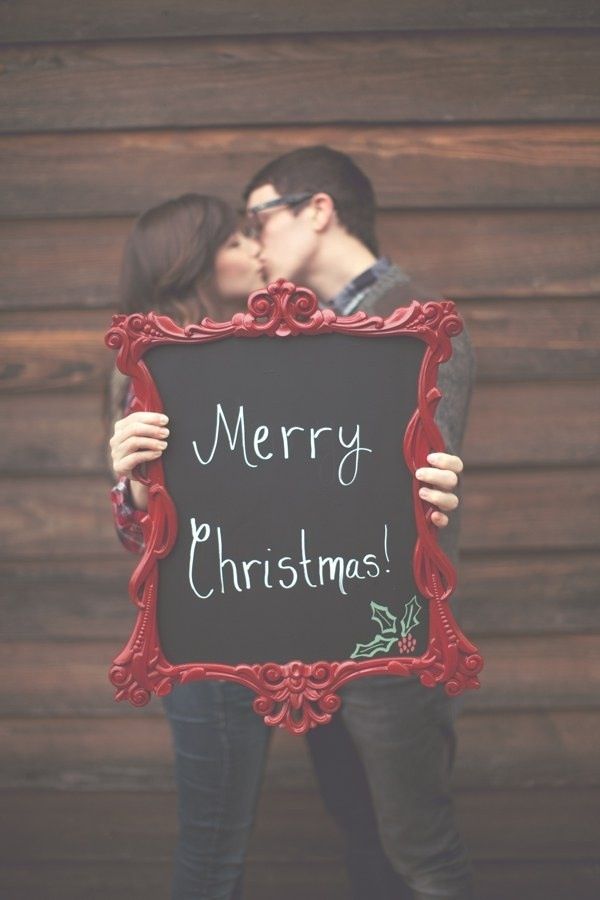#couple #christmas #sign #kiss #love #holidays