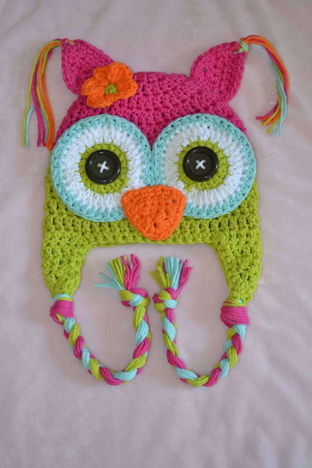 crochet owl hat, crochet kids hat, crochet baby hat,