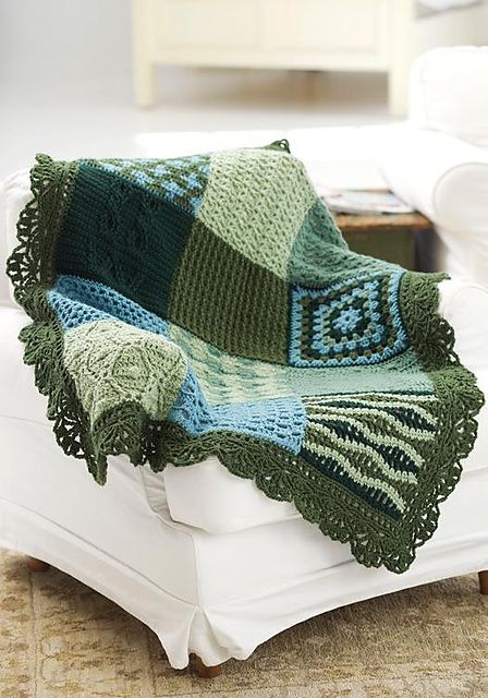 crochet sampler afghan. Free pattern