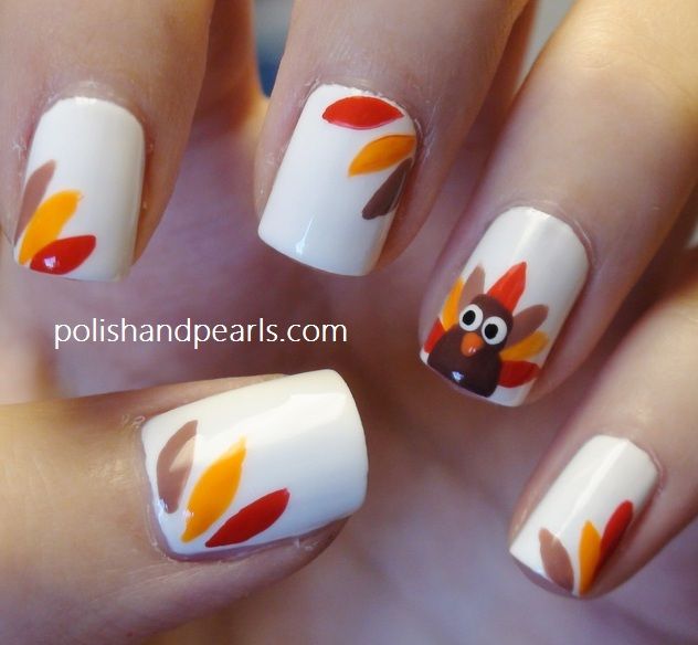 easy thanksgiving nails!