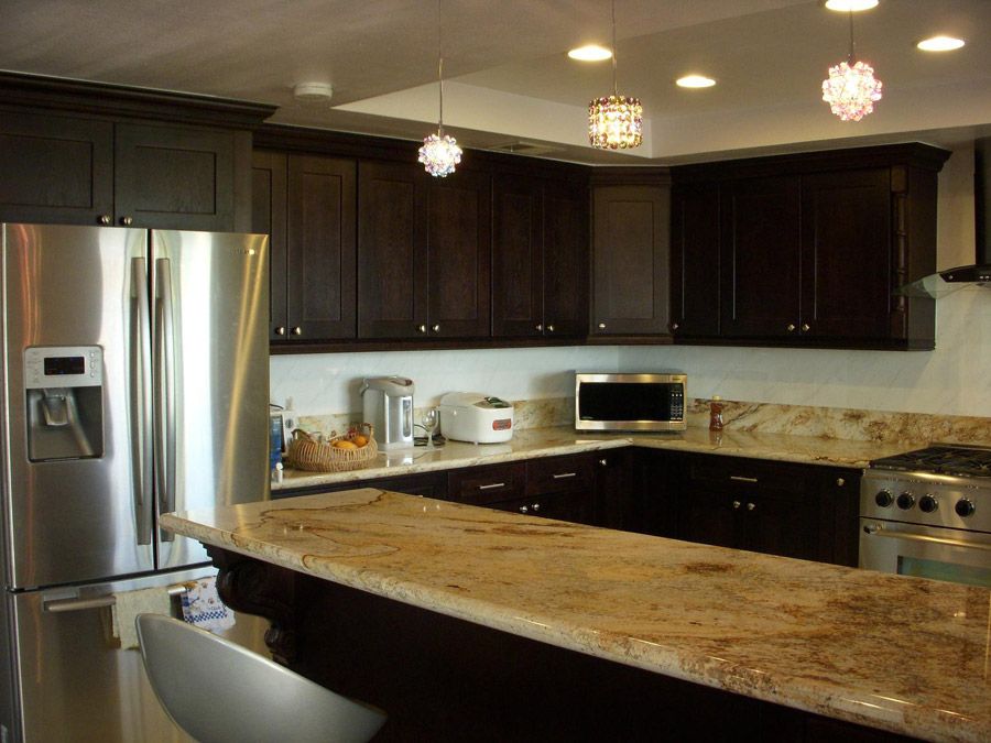 Kitchens with Espresso Cabinets -   Espresso-stained kitchen cabinetry.