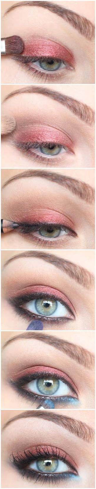 eyeshadow: maybe without the blue…