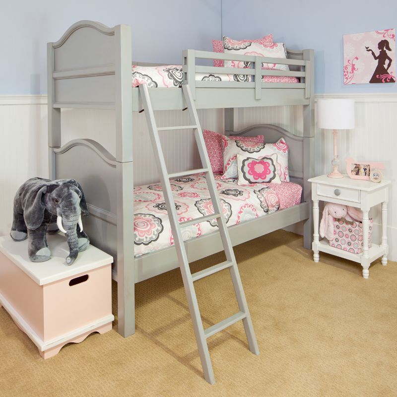 gray and pink is all the rage in kid's rooms