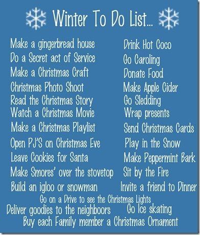 Winter/Christmas To Do List -   Christmas To Do List Pictures, Photos, and Images